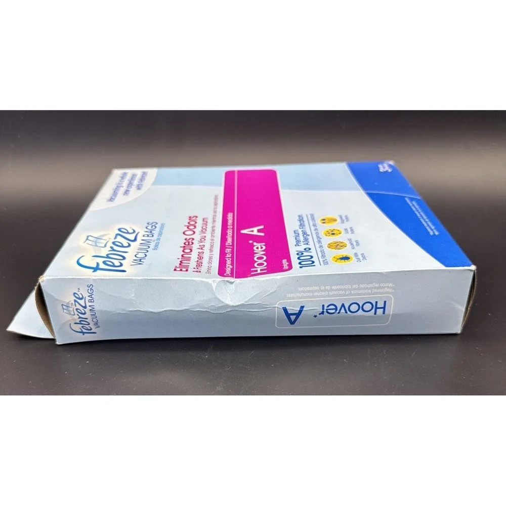 New Febreze Upright Vacuum Bags Hoover A Allergen Filtration 3 Bags Replacement